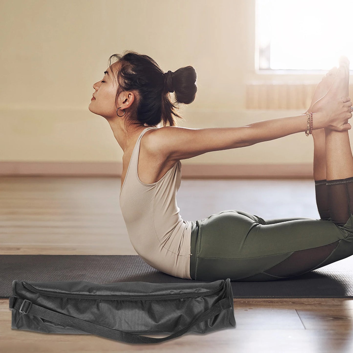 Foldable Oxford Durable Carrier Storage Tote For Mat Gym Yoga Mat Cover Organizer Yoga Carrying Bag Accessory Women