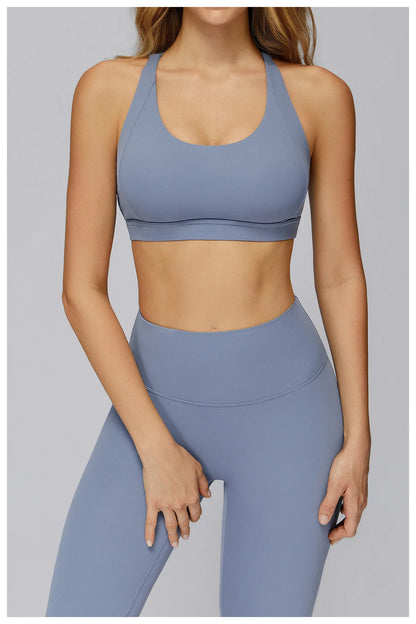 Yoga Bra for Women Hollow Out Beauty Back Gym Top Padded Sports Bra Running Fitness Bras Tight Workout Crop Top Sportswear