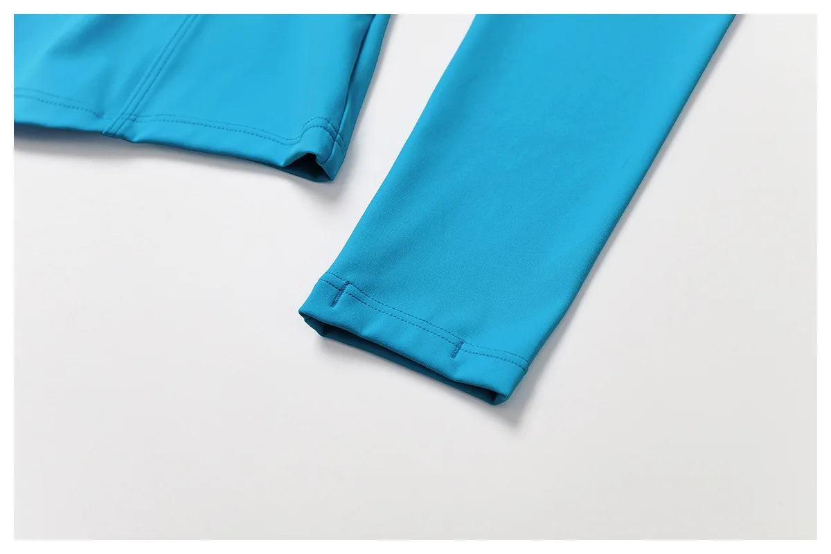 Yoga Sets Workout Sets for Women 2 Pieces Gym Suits Long Sleeved Outfits Zipper Fitness Jacket Running Short Skirt Sportswear