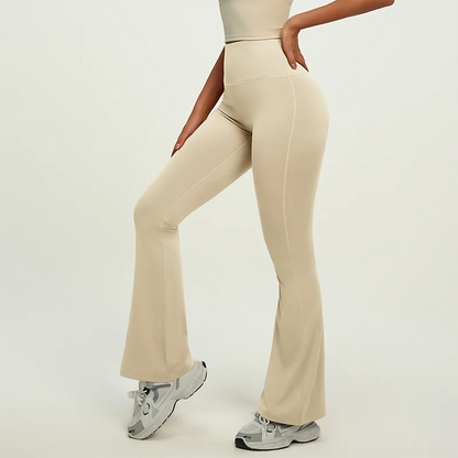 Yoga Pants For Women Hip Lifting Nude Feel Casual Wide Leg High Waist Scrunch Skin Friendly Sports Fashion Trousers