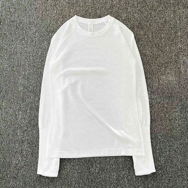 Yoga clothing top for women in spring and autumn, slim fit, long sleeved, running, Pilates training, fitness clothing