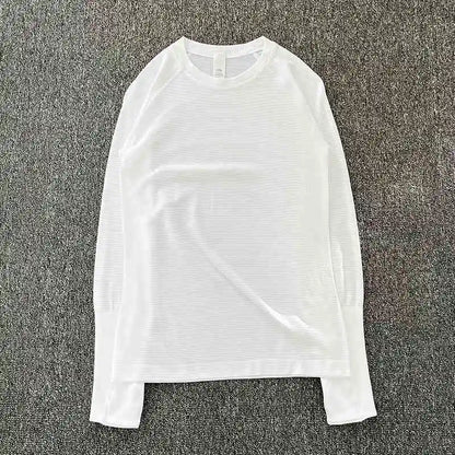 Yoga clothing top for women in spring and autumn, slim fit, long sleeved, running, Pilates training, fitness clothing