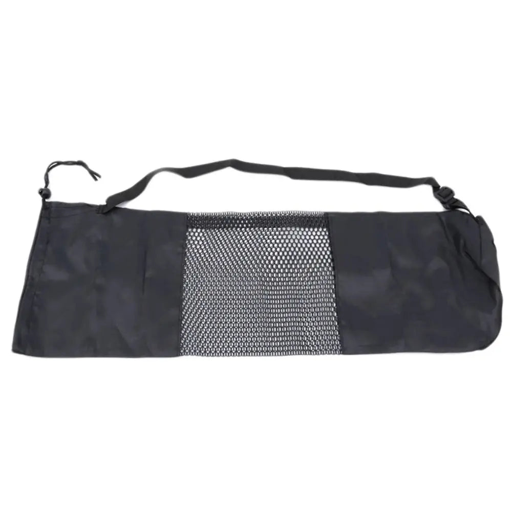 Yoga Mat Bag Portable Breathable Sports Bag with Adjustable Shoulder Straps Carry Mesh Storage Bag Fits Most Yoga Mats Black