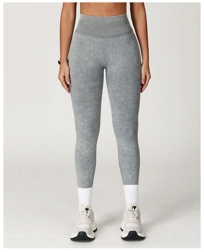 Yoga Pants Impact Leggings Women Seamless Sports Yoga Pant High Waist Ribbed Gym Clothes Fitness Workout Wear Scrunch Bum Tights