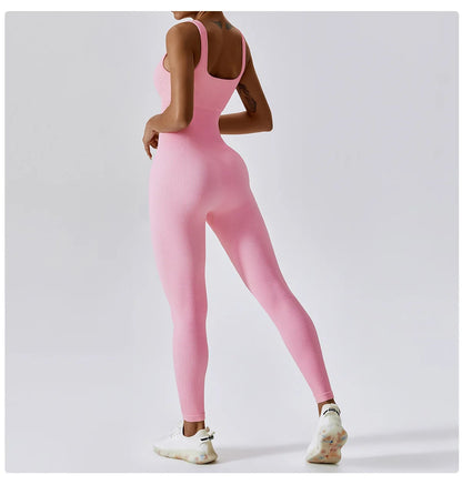 Yoga Set Women One-piece Yoga Suit Women Dance Romper Fitness Bodysuit Workout Siamese Sportswear Seamless Gym Sports Playsuit