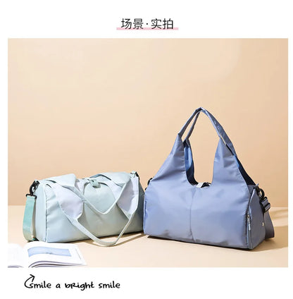 Yoga Mat Gym Bag For Women Sports Handbags Travel Fitness Tote Bag Yoga Swimming Shoulder Bag Large Capacity With Shoulder Strap