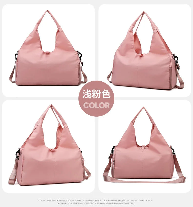 Yoga Mat Gym Bag For Women Sports Handbags Travel Fitness Tote Bag Yoga Swimming Shoulder Bag Large Capacity With Shoulder Strap